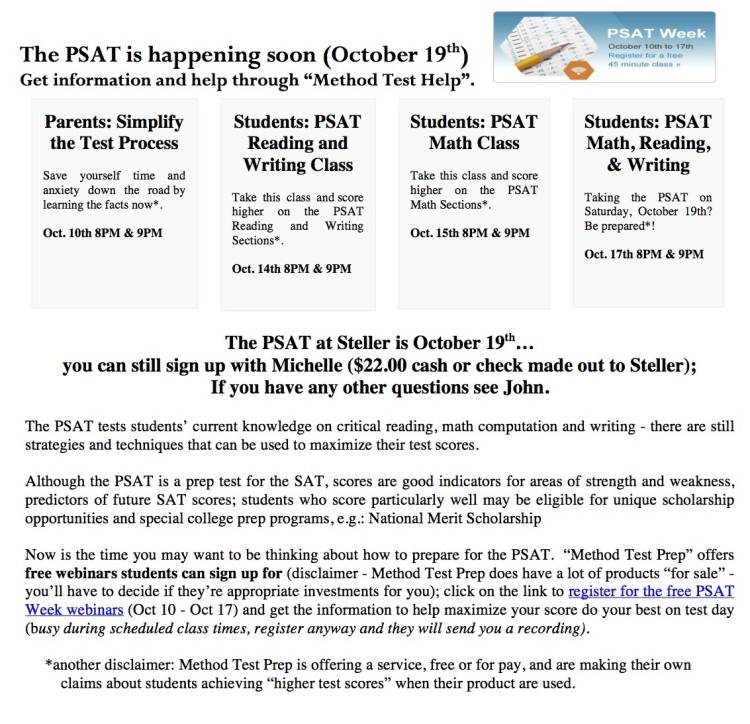 PSAT - Method Test Prep