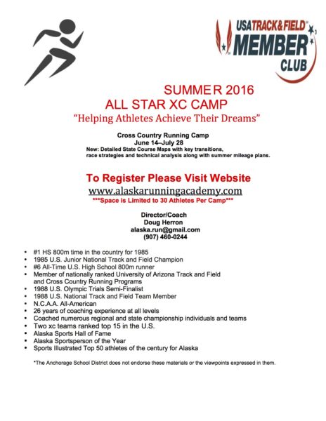 SUMMER 2016 XC Camp