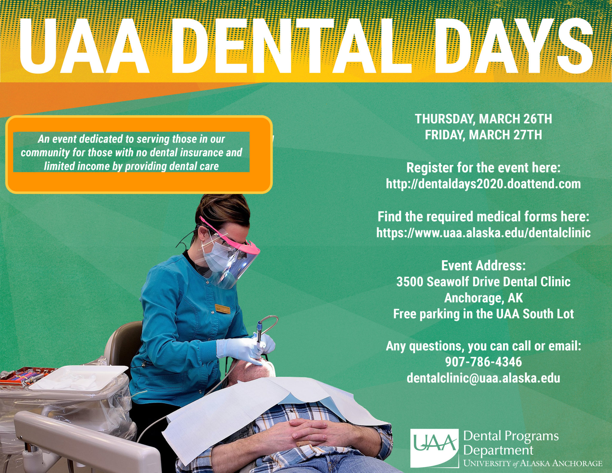 Nurse News UAA Dental Days coming in March Steller Parent Group